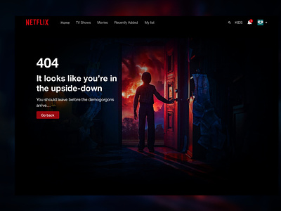 Netflix Error 404 Stranger Things version