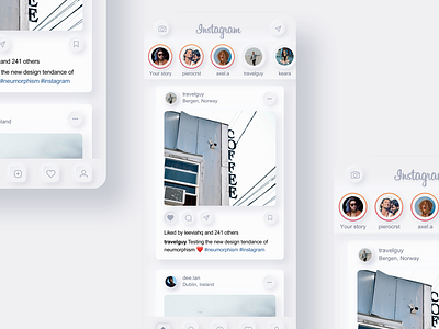 Instagram Neumorphism Redesign