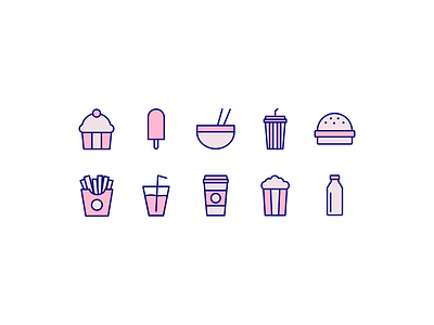 Icons food food icon design iconography icons icons set iconset mobile ui web