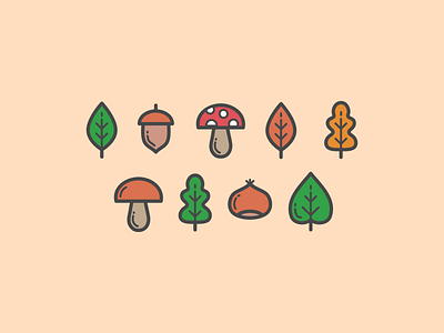 Forest Icon Set design icon