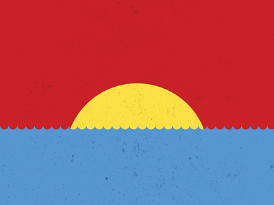 Sunset texture vector art