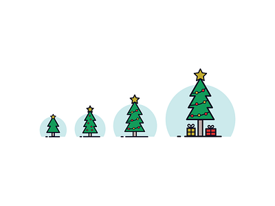 Responsive Christmas Tree Icon