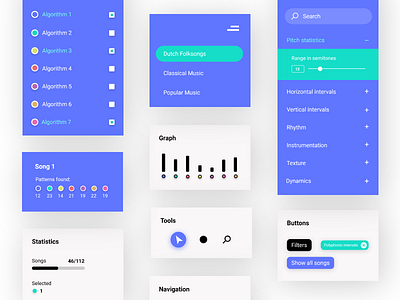 UI Elements for Information Visualization App