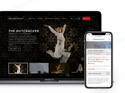 Orlando Ballet Website Design