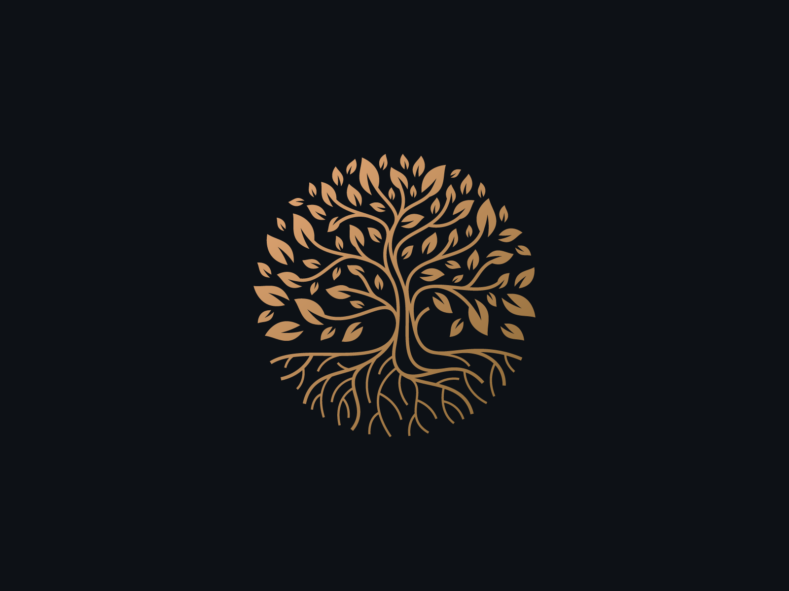 Golden Tree Logo by brandphant on Dribbble