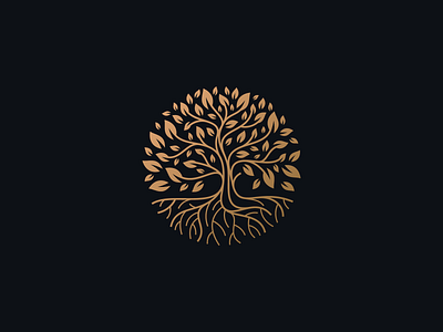 Golden Tree Logo tree of life