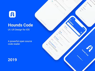 Hounds Code app | UI UX Design android app developers front end github ios mobile app design prototyping sketch sketching ui ui design ui ux design ux design ux ui design wireframing xd