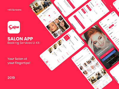 SALON APP | Booking Services UI Kit