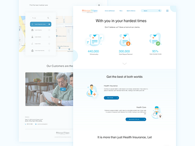 Health Insurance - Landing page concept