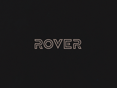 Rover 2 custom dark font fresh logo logotype mark simple typerface typography word mark young