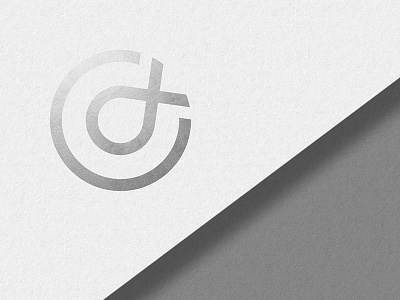 Logo mark circle corporate foil fresh geometrical logo mark modern print silver simple symbol