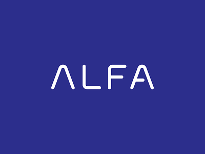 Alfa Custom logotype a alfa alpha construction logo logotype mark modern simple typography wordmark