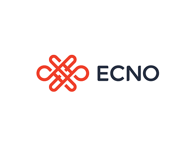 Ecno echo endless geometry identity knot lines logo mark overlap symbol