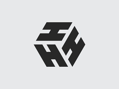 Triple H geometry grid h identity logo mark modern modernist monogram retro symbol triple