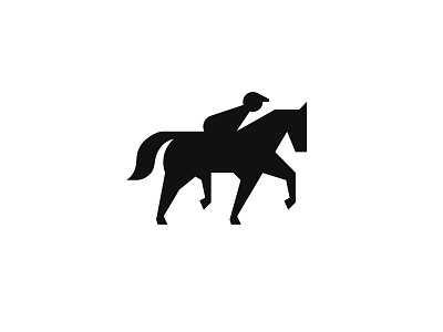 Racing Horse Logo Design animal branding club horse icon identity jockey logo minimal racing running sport