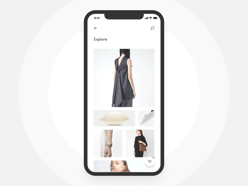 Product Details - Fashion App (Sketch Freebie) .gif animation app app animation fashion freebie interaction ios minimal shop sketch store uiux user interface