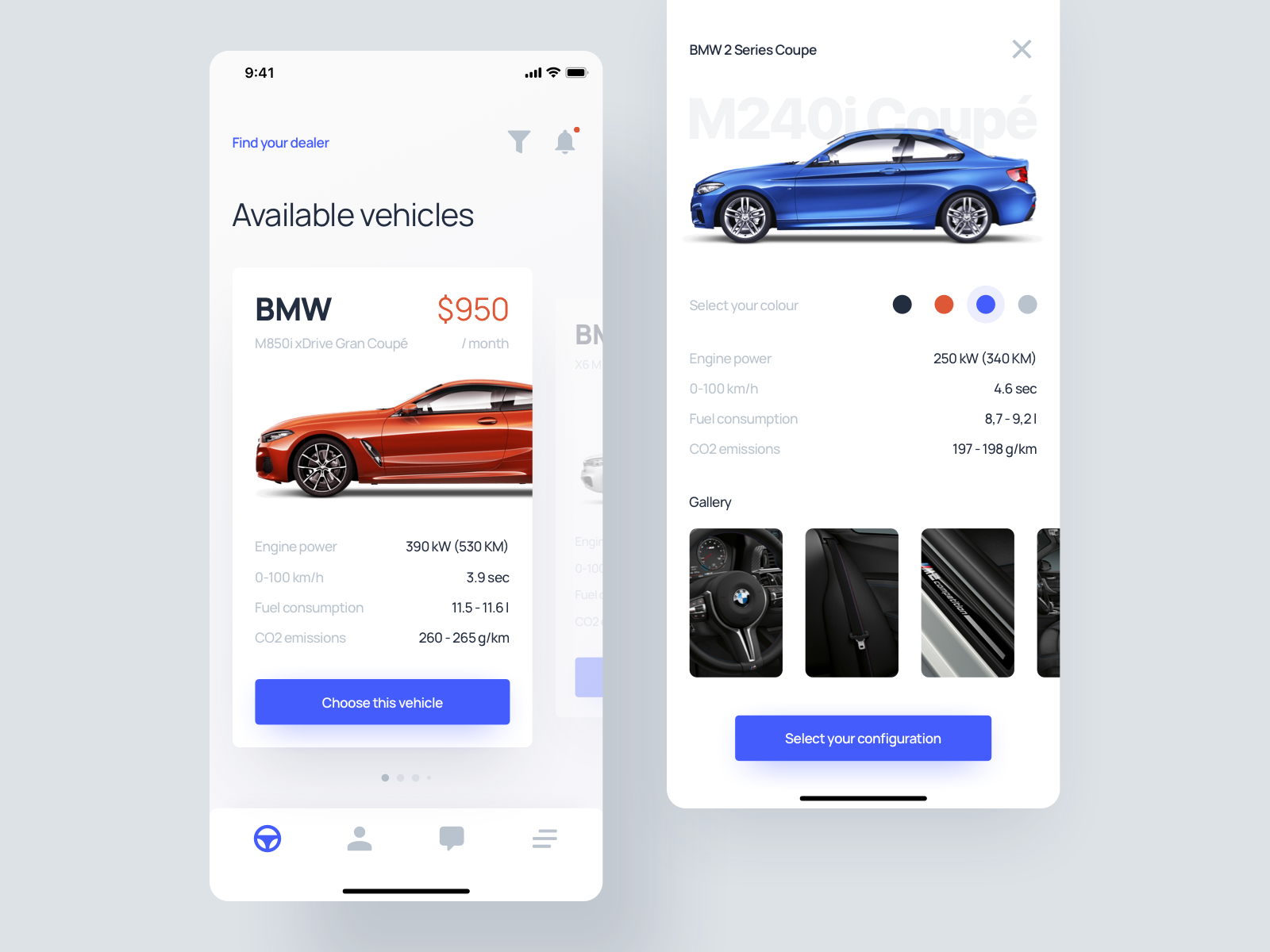 Car App - User Interface by Mateusz Nieckarz on Dribbble