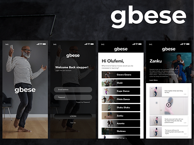 Gbese app branding dance dancing design figma fun mobile app mobile app design mobile ui ui ux