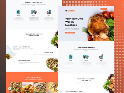 Lunchbox app app design brand brand design branding design diet food food app foodie ui ux