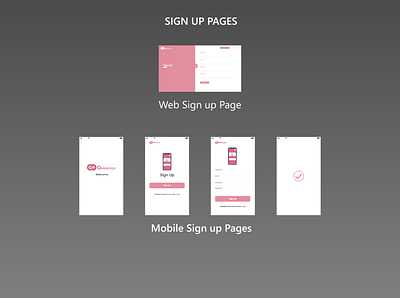 Sign Up Pages ui kit uidesign ux design