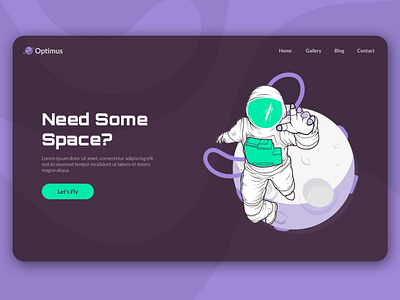 Space Exploration Web Concept