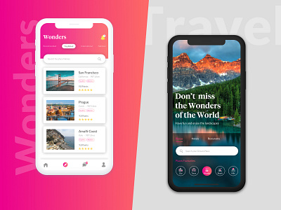 Travel App UI app design inspiration sketch app travel app ui ux design ui interaction vector