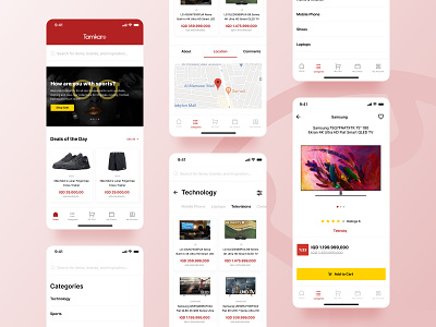 Tamkaro Online Shopping App app commerce design discount ecommerce marketing mobile modern online online shopping product sales shopping ui ui design ux ux design