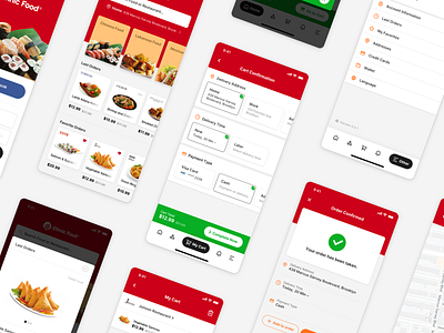 Ethnic Food - All Screens app app design application delivery design ethnic food delivery modern ui ui design ux ux design