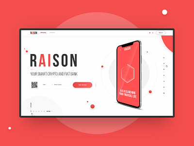 Raison.Ai concept creative crypto wallet fullscreen minimalism uiux web design web mosaica website