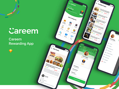 Careem Rewarding App app interaction design loyalty app ui ui ux ux