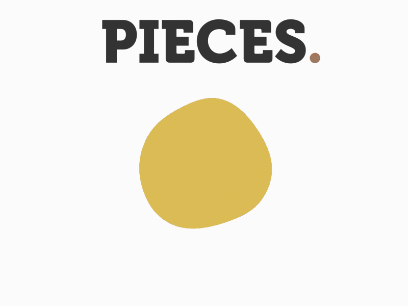 Pieces — logo animation