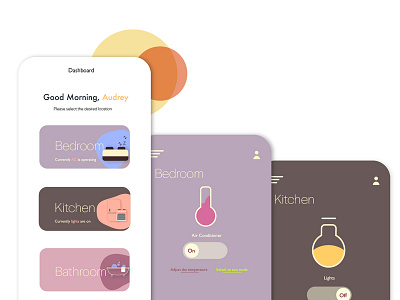 Daily UI - Home Monitoring Dashboard app ui dailyui dashboard ui graphic design home automation illustrator cc ui ui ux design