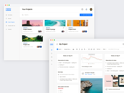Notes Web App | Concept dashboard design interface minimal notes typography ui ux web