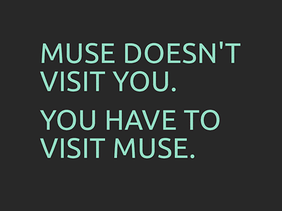 Muse quote typography