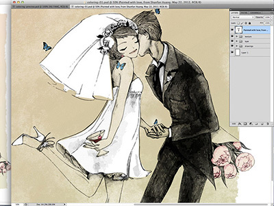 untitled illustration wedding