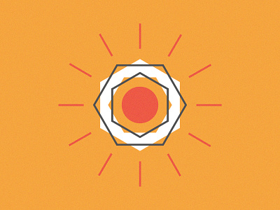 Sun circle hexagon iphone lines shapes sky sun wallpaper