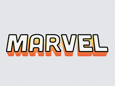 Comic Camp 3d comic books font gradient grain marvel shadow superhero type