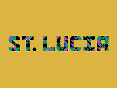 Shape Lucia letters shapes st. lucia type