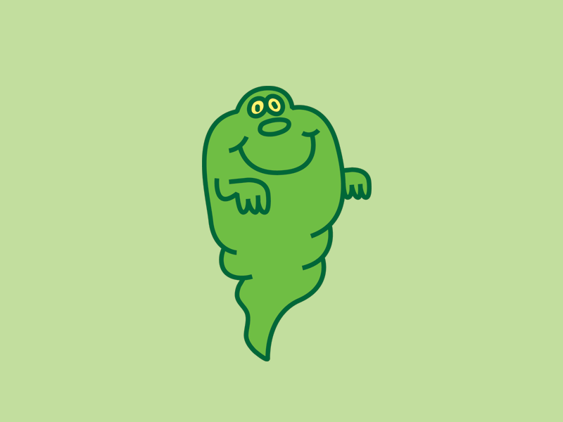 Slimer Barfs animation barf ghostbusters illustration puke slimer throw up vomit