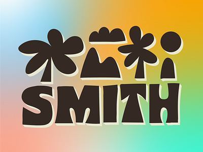 Smith lettering design illustration lettering typography