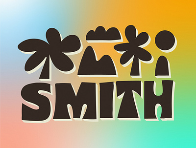 Smith lettering design illustration lettering typography
