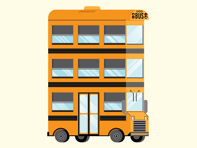 Tall Short Bus illustration school