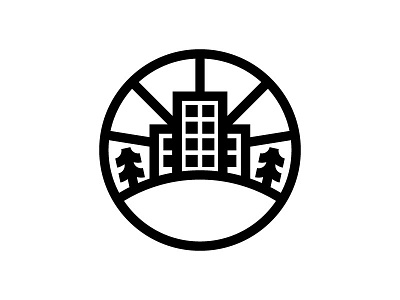 City on a Hill church icon linework logo