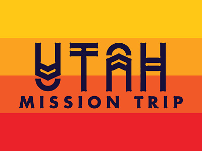 Utah Mission Trip font lettering type
