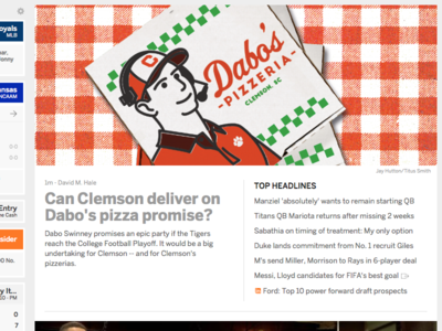 Clemson's Pizza Party espn football