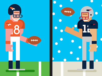 Brady vs Manning broncos espn football motion nfl patriots quarterbacks