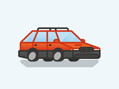 Subaru Outback car illustration