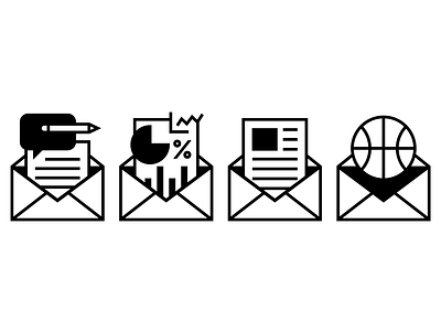 espn newsletter icons icon