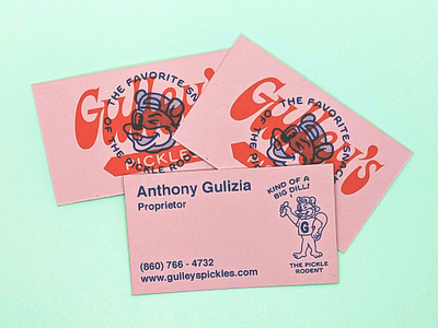 Gulley's cards branding business cards illustration logo