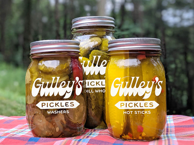Gulley's lineup branding logo pickles